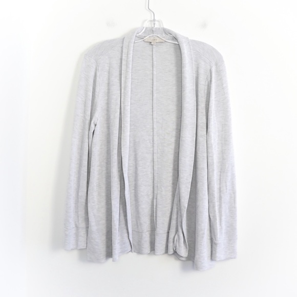 Loft soft open front cardigan knit long sleeve top